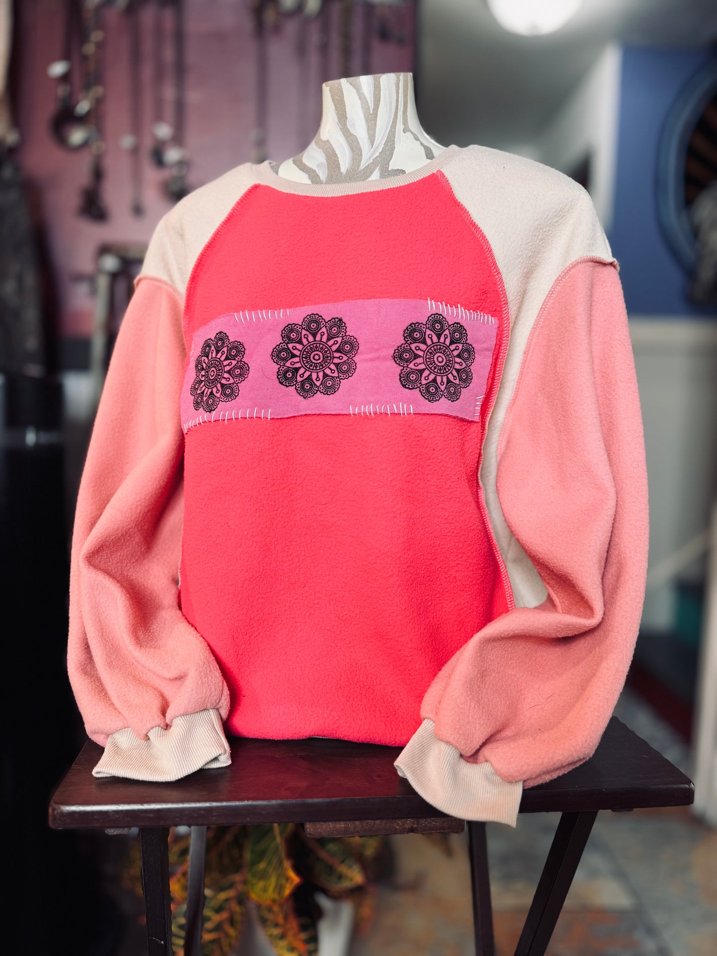 Upcycled Patchwork Sweatshirt