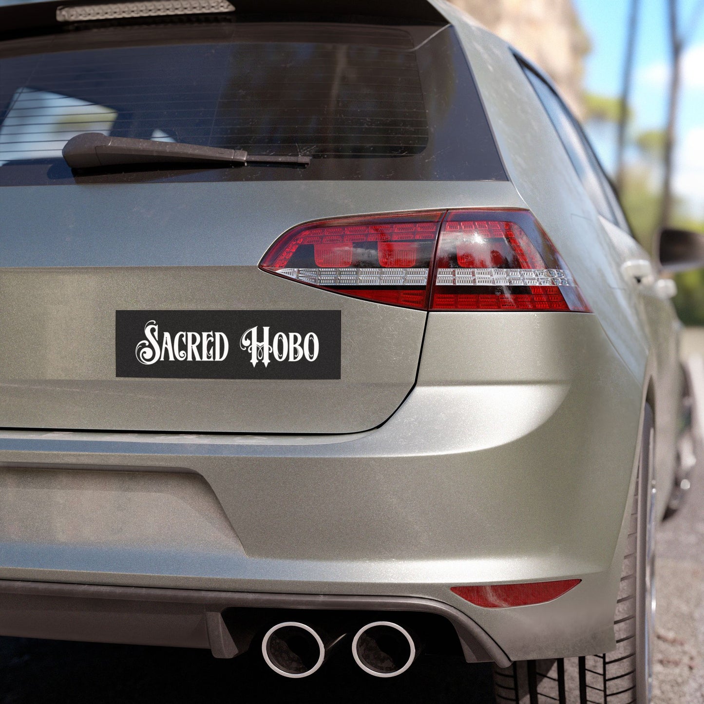 sacred Hobo Car Magnet