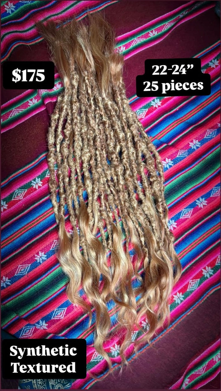 Extensions (25) - textured synthetic