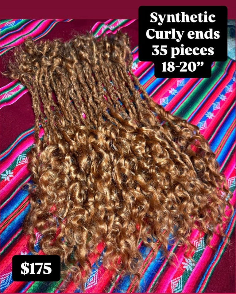 Extensions (35) - synthetic with curly ends