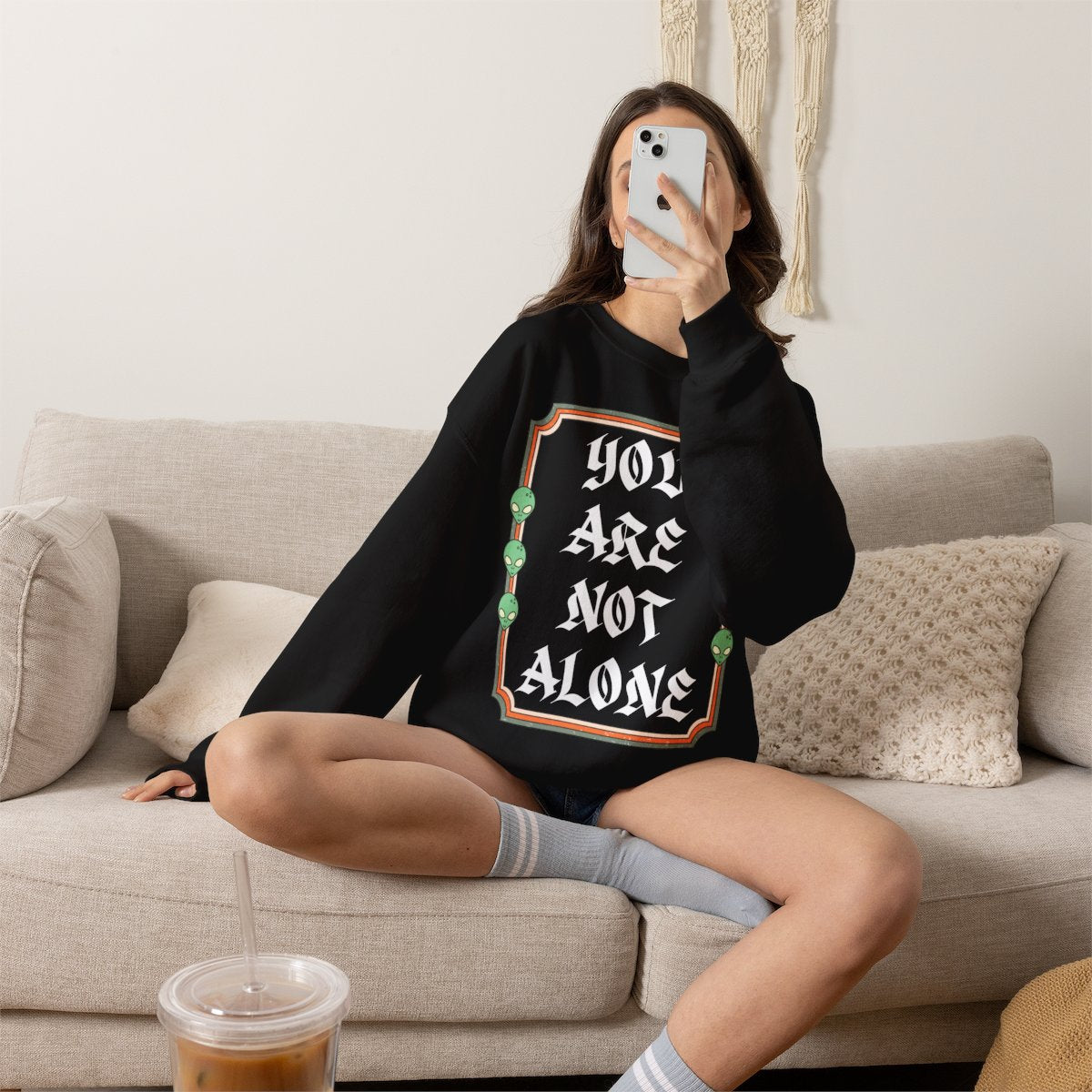 You Are Not Alone Crewneck Sweatshirt