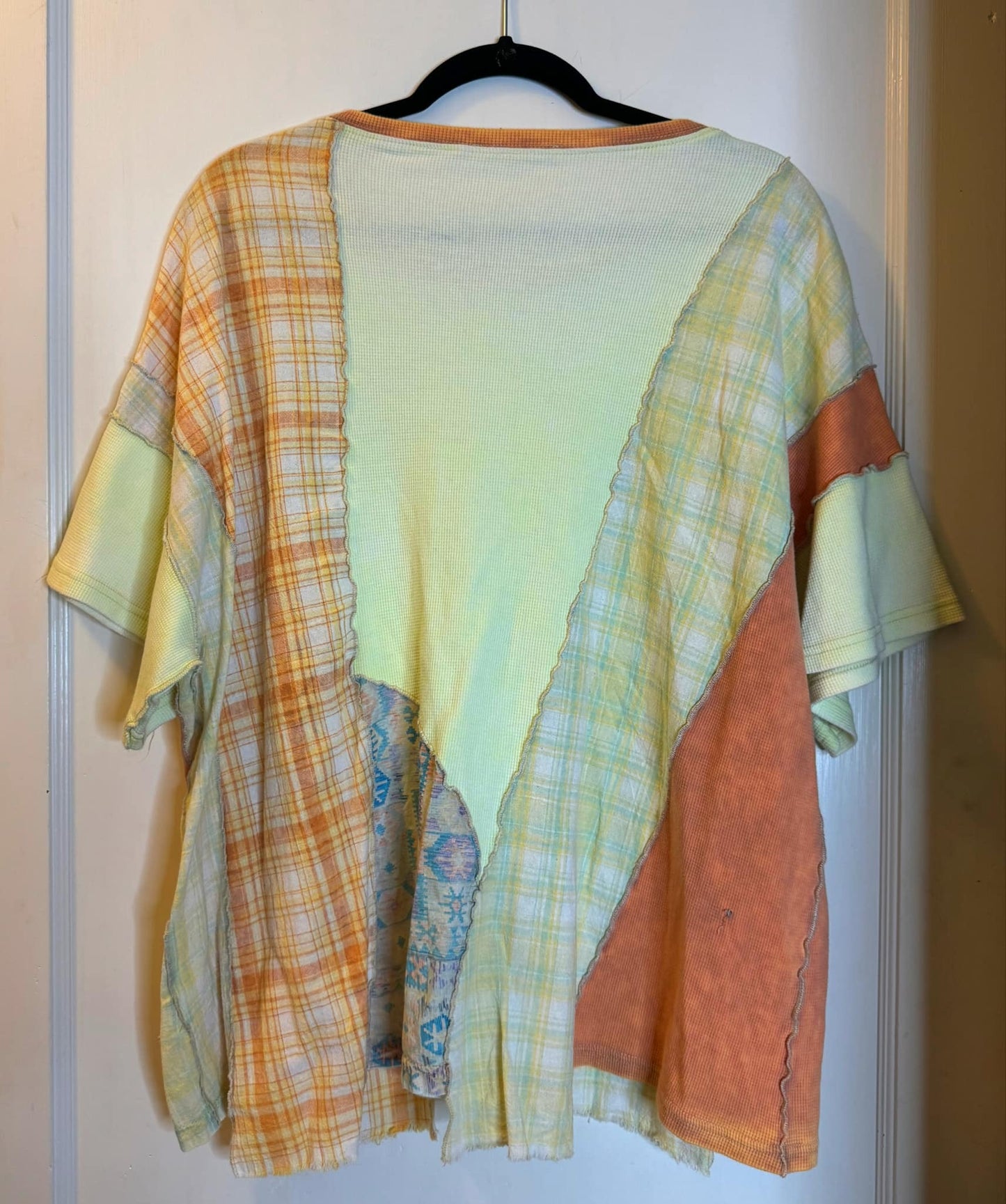 Patchwork Loose Fit Top