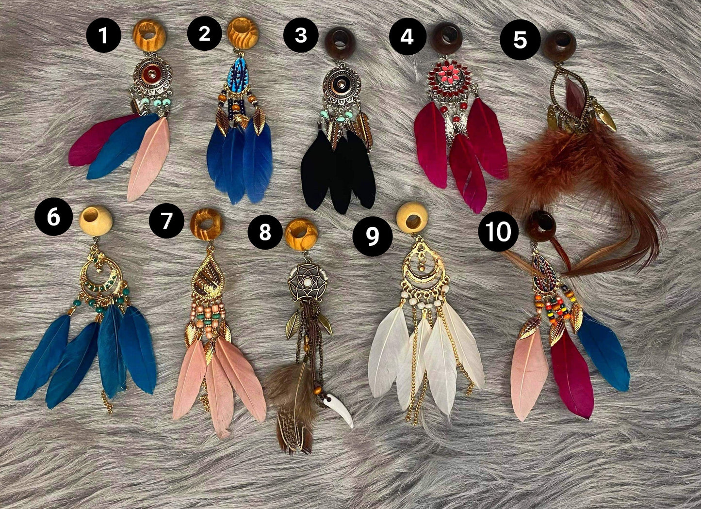 Feather beads (Pendant Style)
