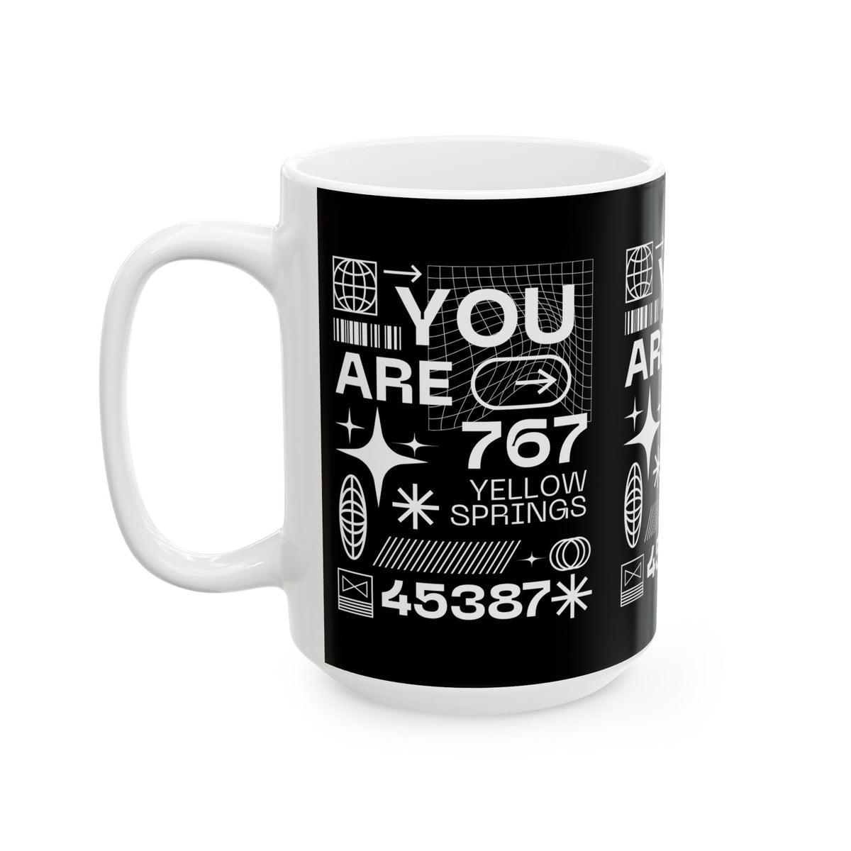 You Are 767 Yellow Springs Ceramic Mug