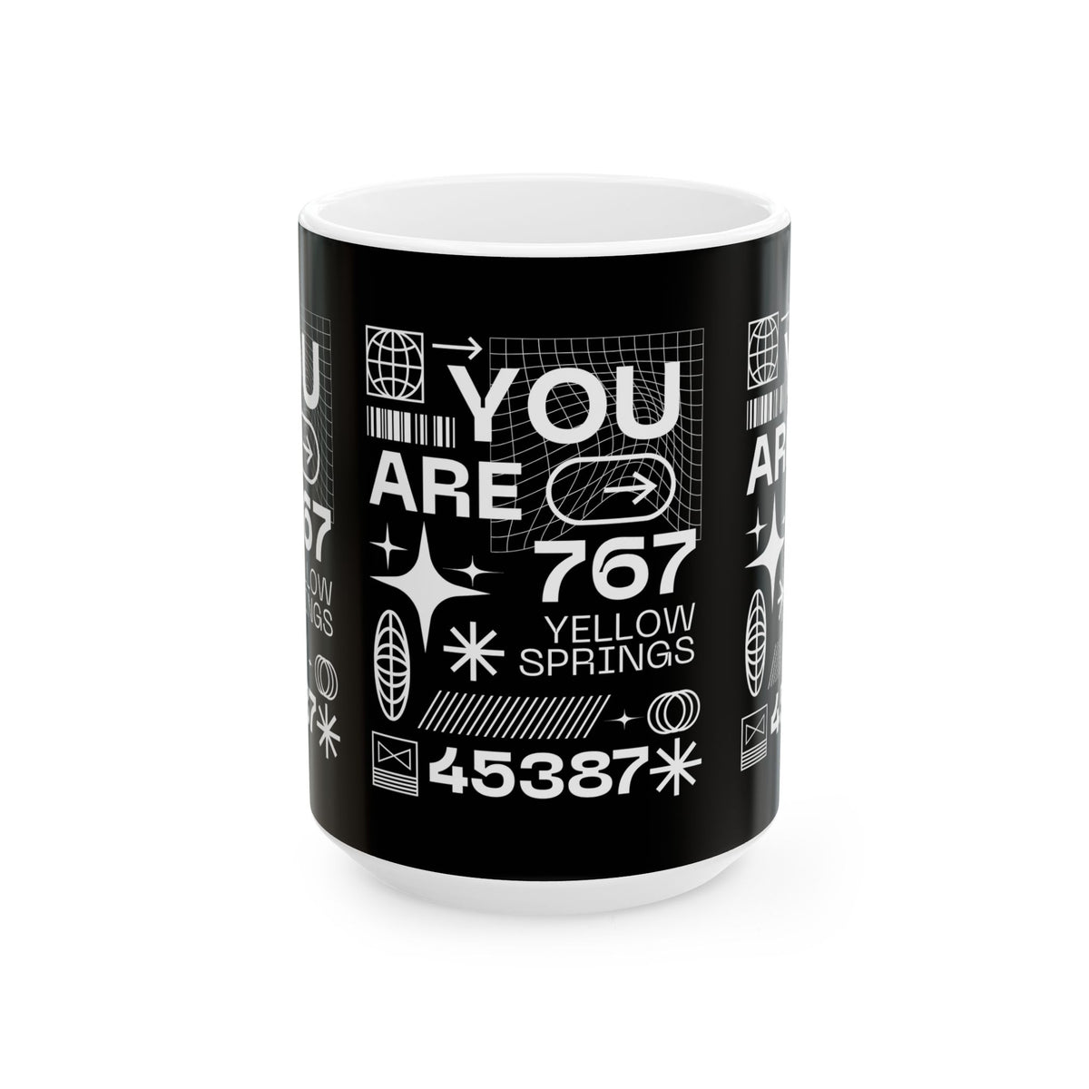You Are 767 Yellow Springs Ceramic Mug