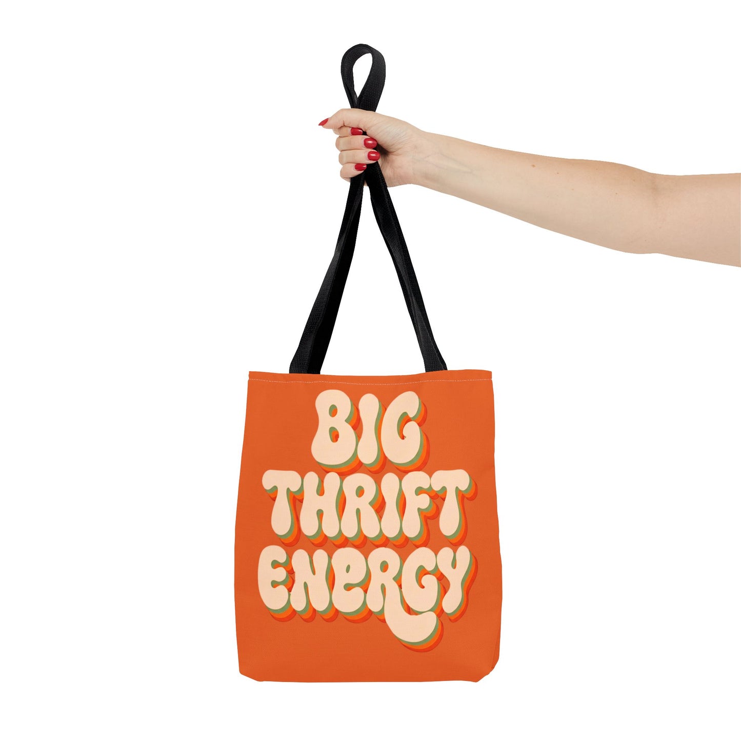 Retro "Big Thrift Energy" Tote Bag - Vintage-Inspired Reusable Shopping Tote