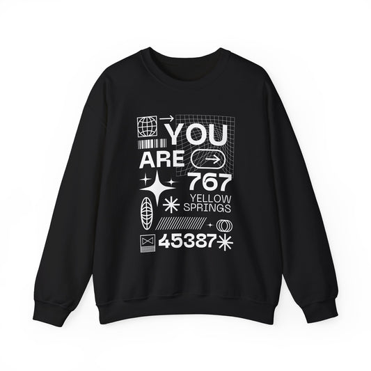 You Are 767 Yellow Springs Crewneck Sweatshirt