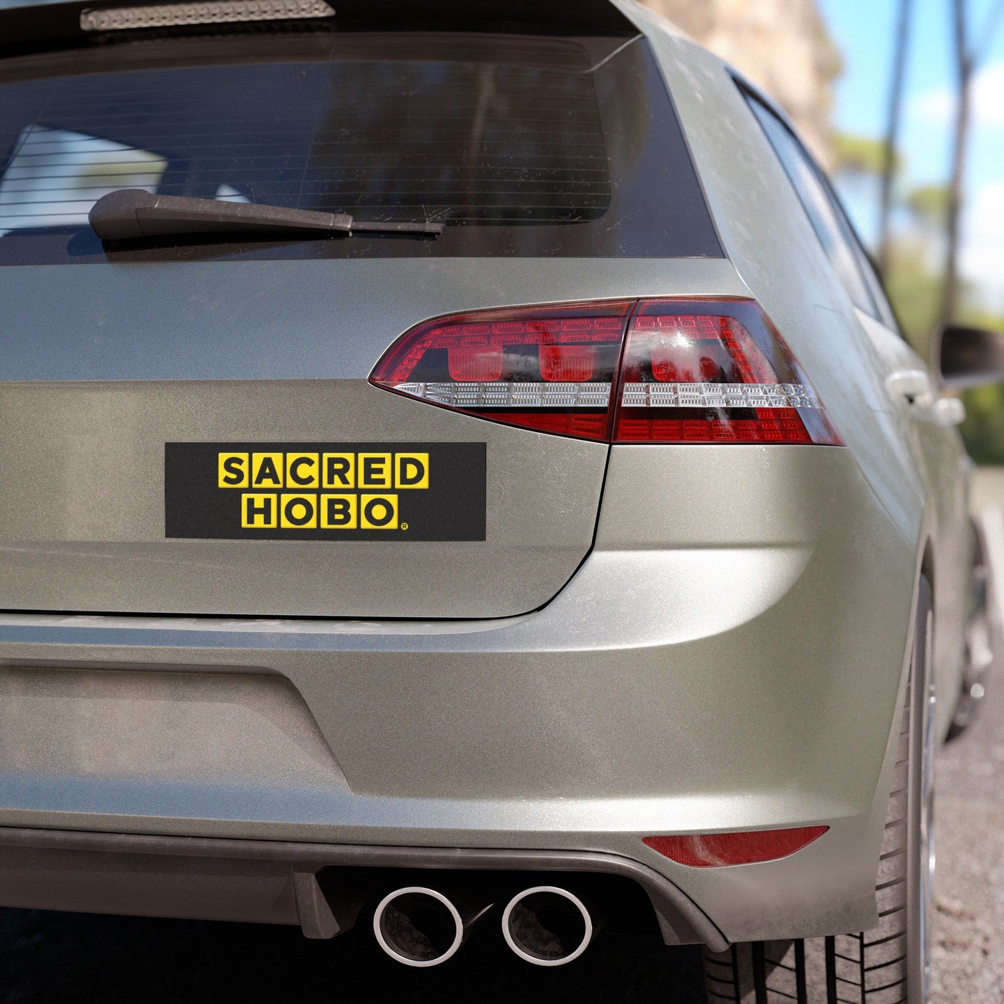 sacred Hobo car magnet