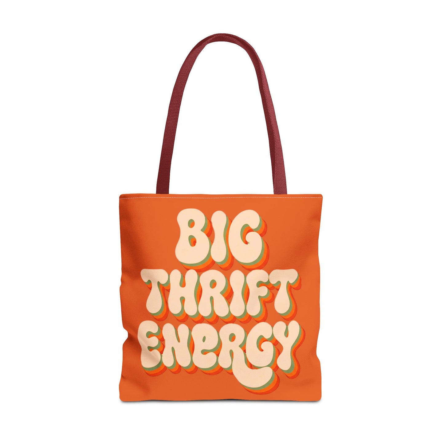 Retro "Big Thrift Energy" Tote Bag - Vintage-Inspired Reusable Shopping Tote