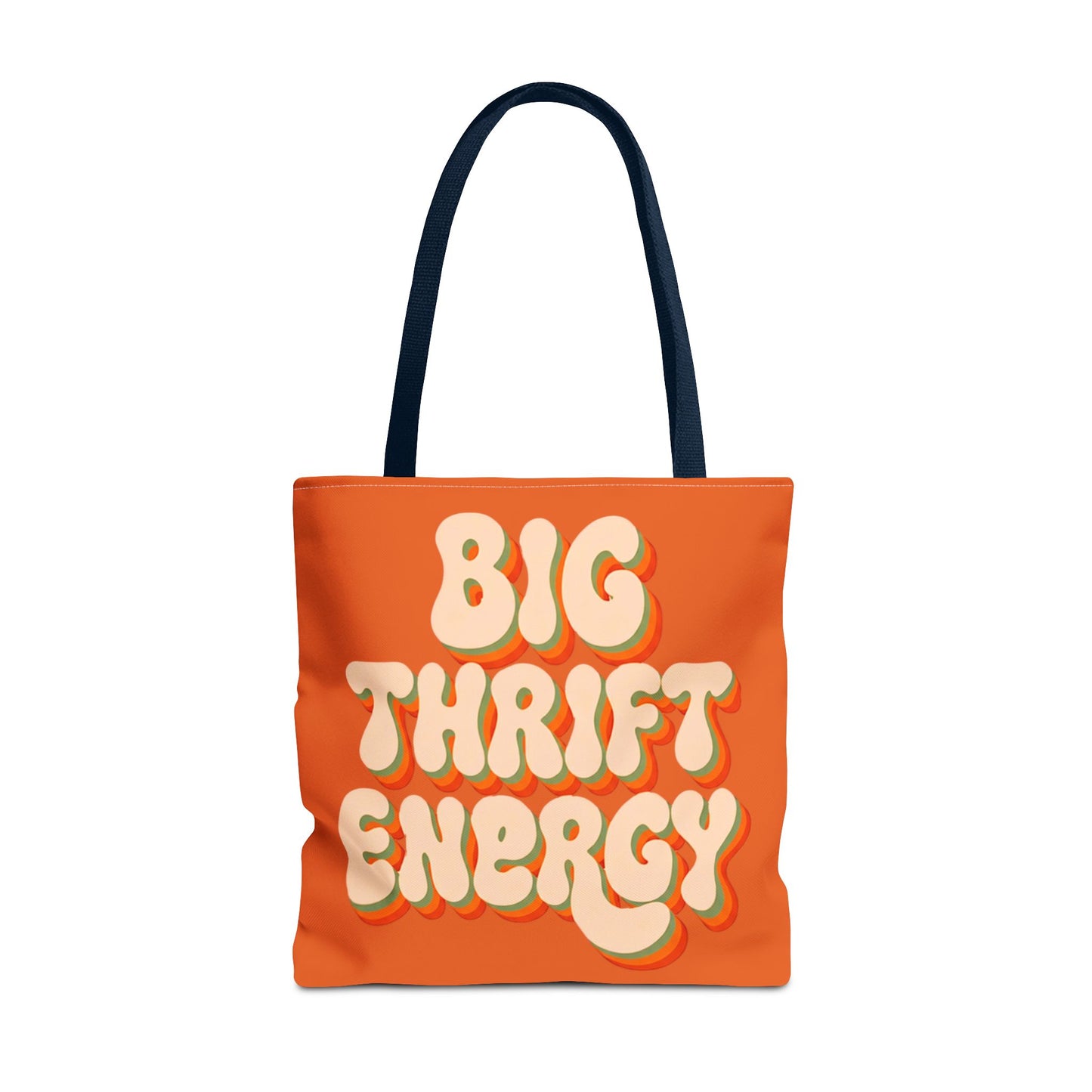 Retro "Big Thrift Energy" Tote Bag - Vintage-Inspired Reusable Shopping Tote