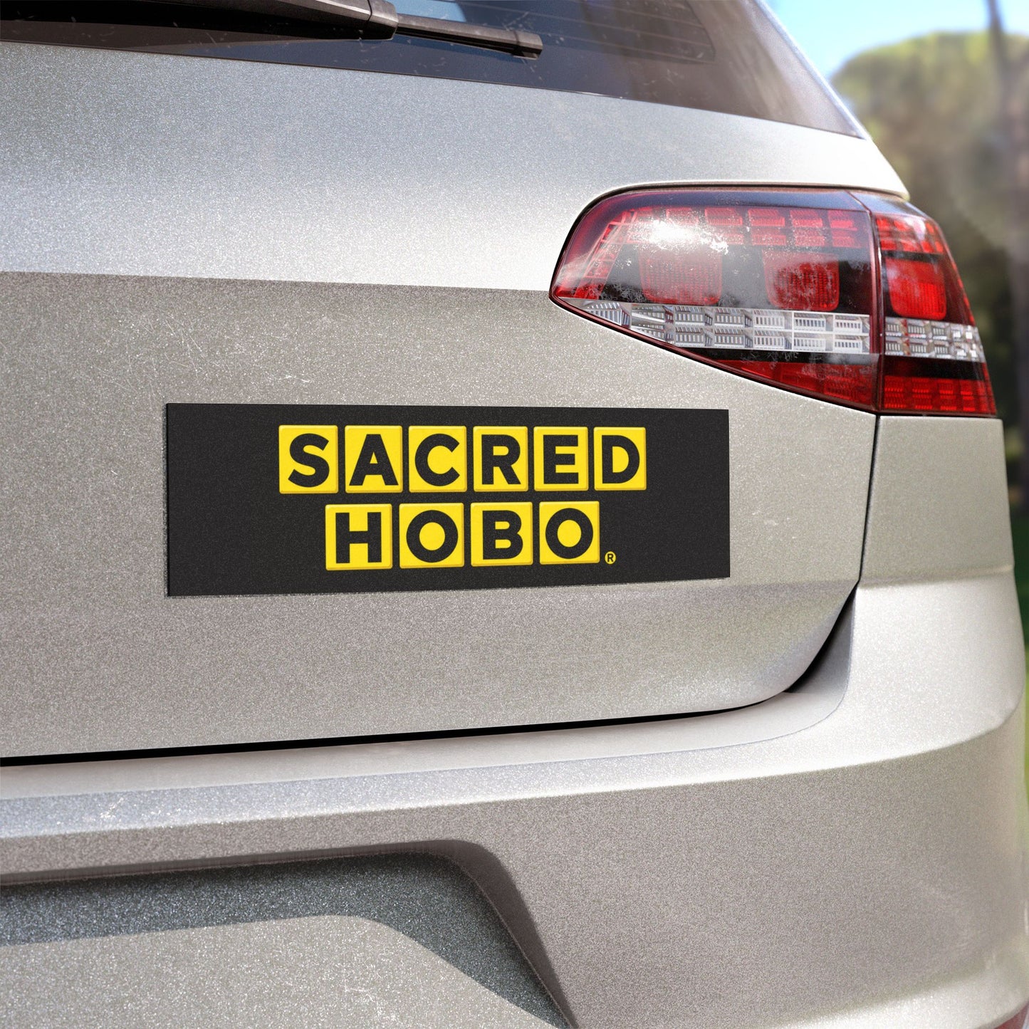 sacred Hobo car magnet