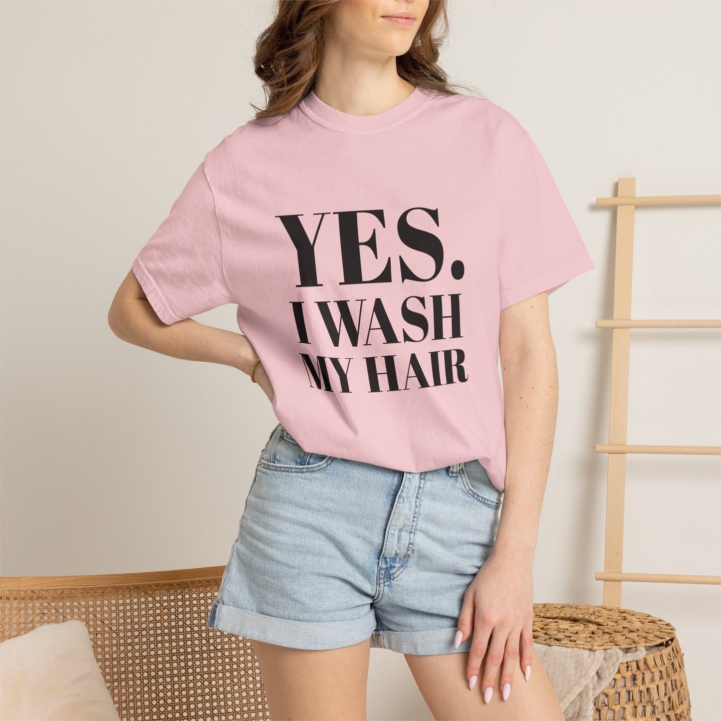 Yes. I Wash My Hair T-Shirt — Funny Graphic Tee for Dread heads