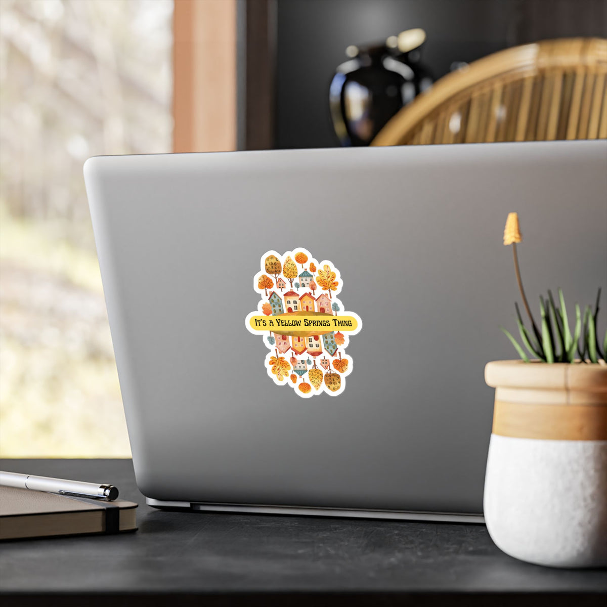 Kiss-Cut Vinyl Decal – It’s a Yellow Springs Thing Autumn Town Design