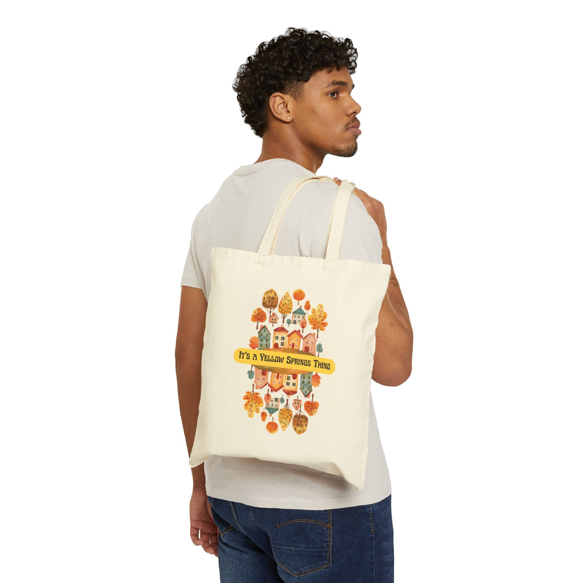 It’s a Yellow Spring Thing Floral Canvas Tote Bag