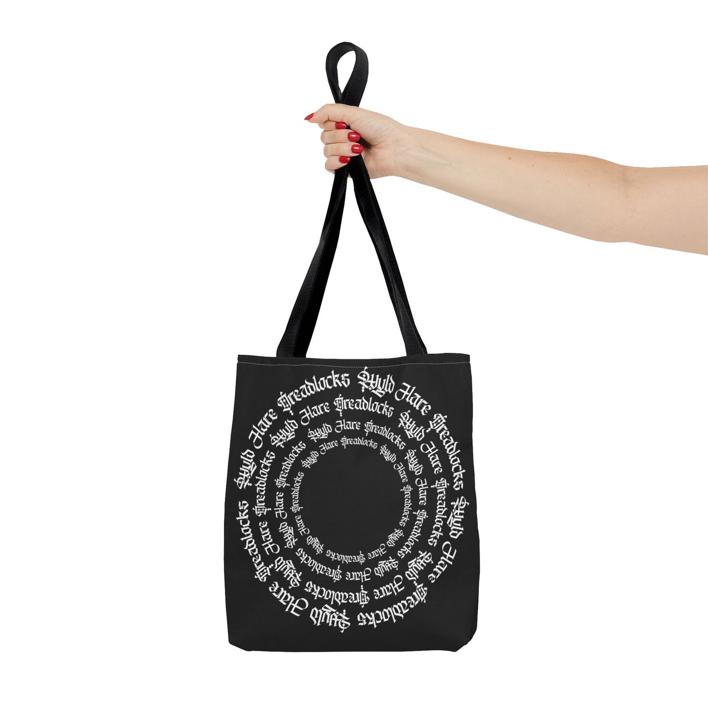 Gothic Circle Tote Bag Wyld Hare Dreadlocks, Artwork by Paul Isenberger