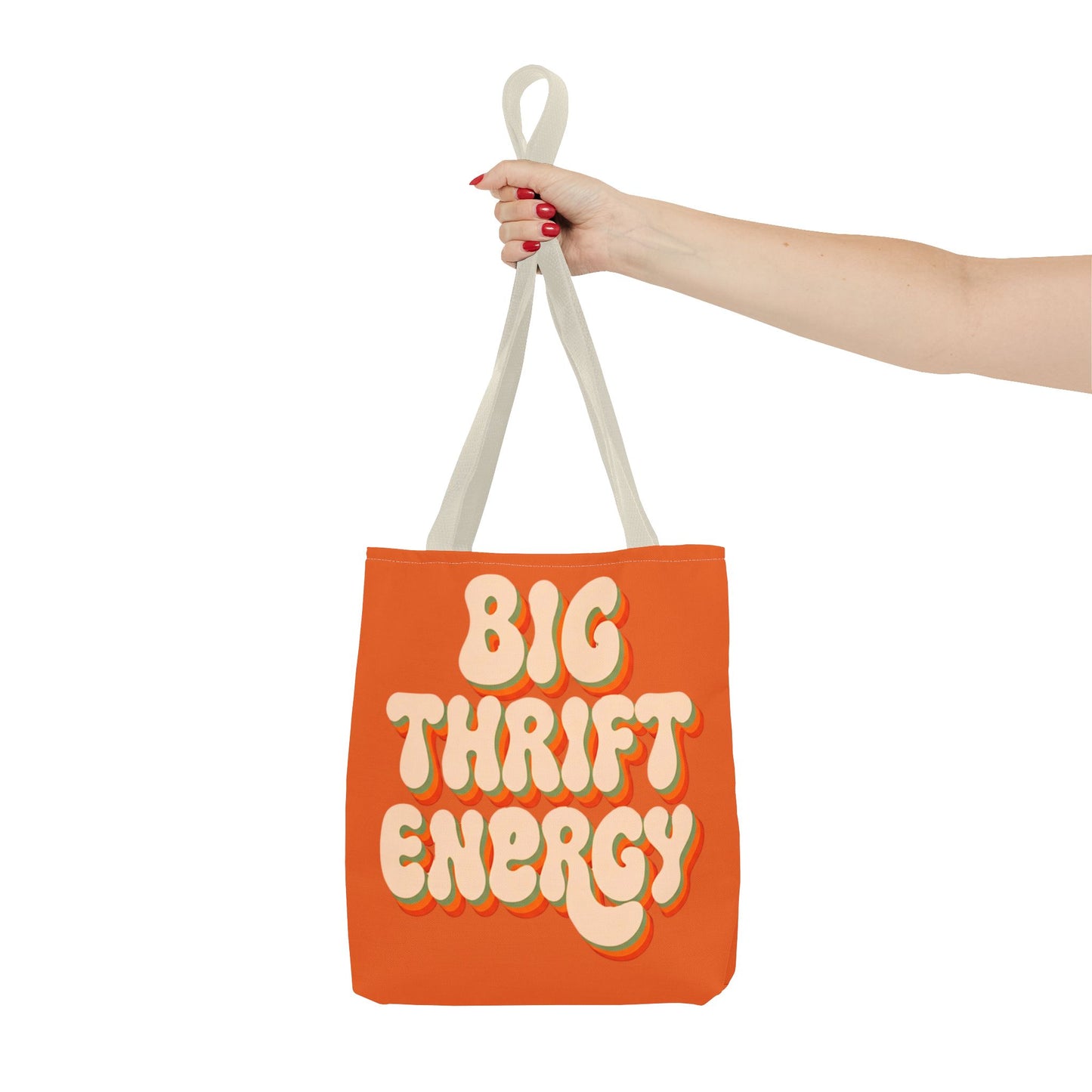 Retro "Big Thrift Energy" Tote Bag - Vintage-Inspired Reusable Shopping Tote