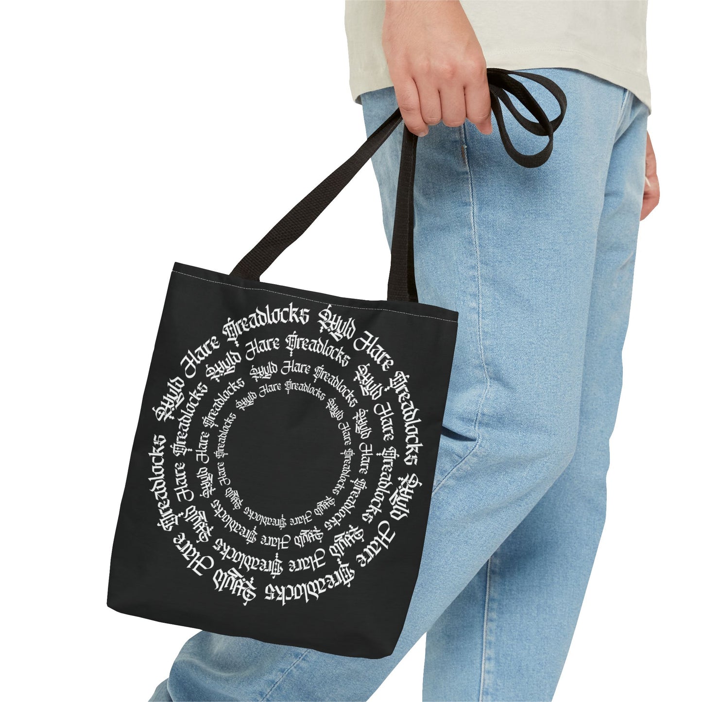 Gothic Circle Tote Bag Wyld Hare Dreadlocks, Artwork by Paul Isenberger