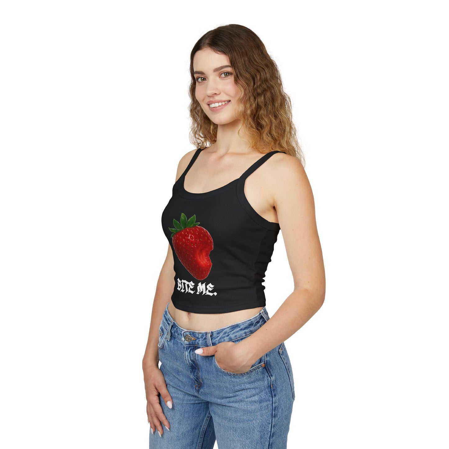 "Bite Me" Spaghetti Strap