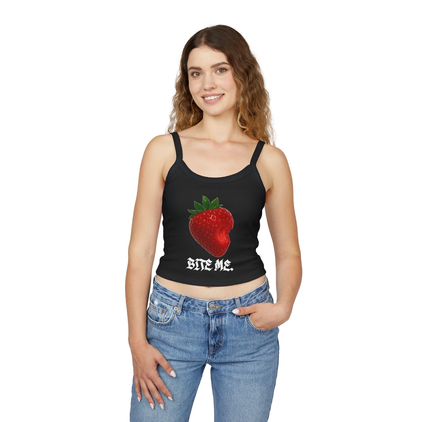 "Bite Me" Spaghetti Strap