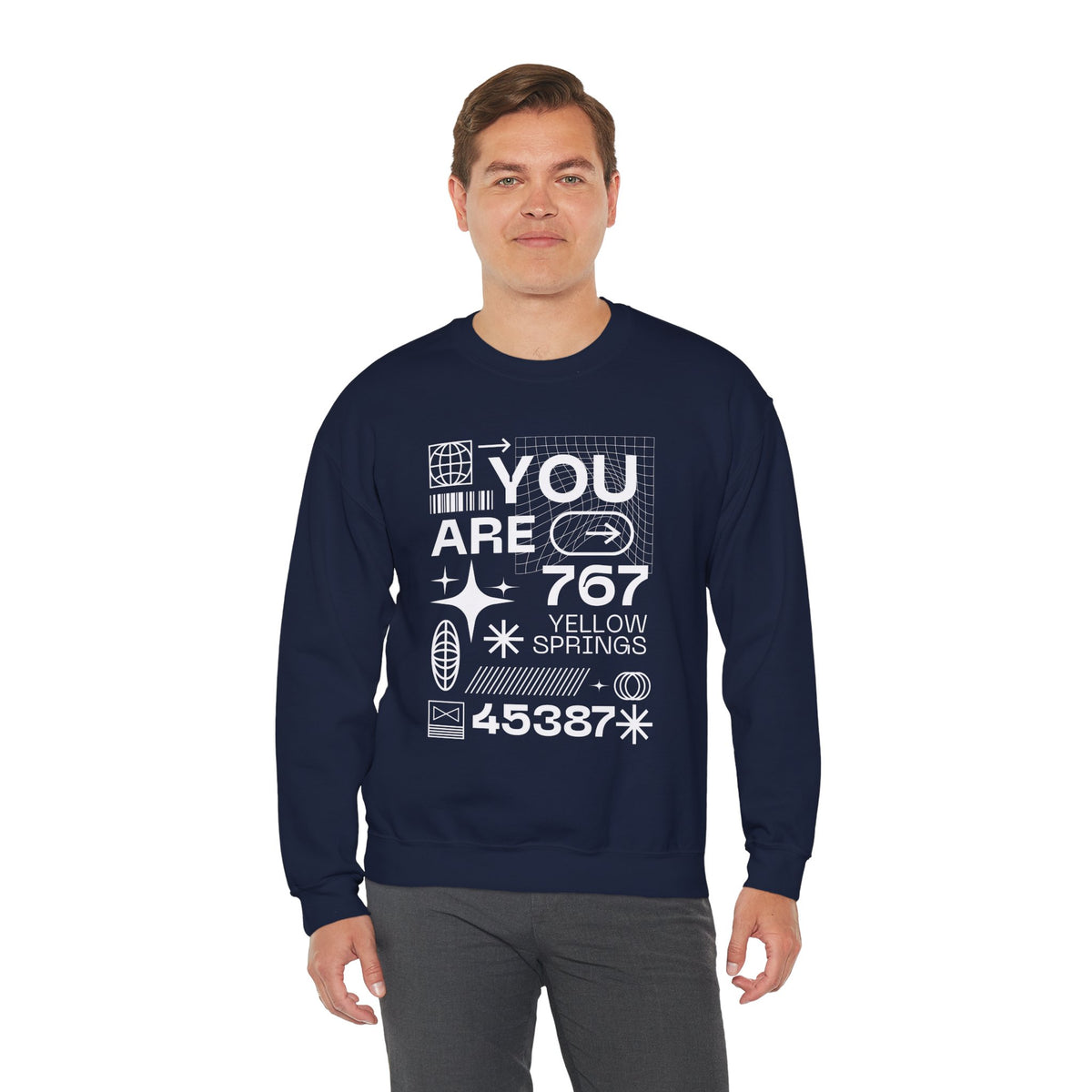 You Are 767 Yellow Springs Crewneck Sweatshirt