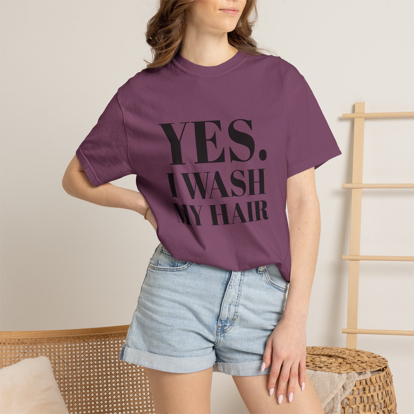Yes. I Wash My Hair T-Shirt — Funny Graphic Tee for Dread heads