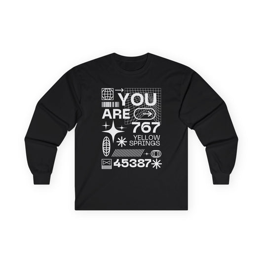You Are Here 67 Yellow Springs Graphic Long Sleeve Tee