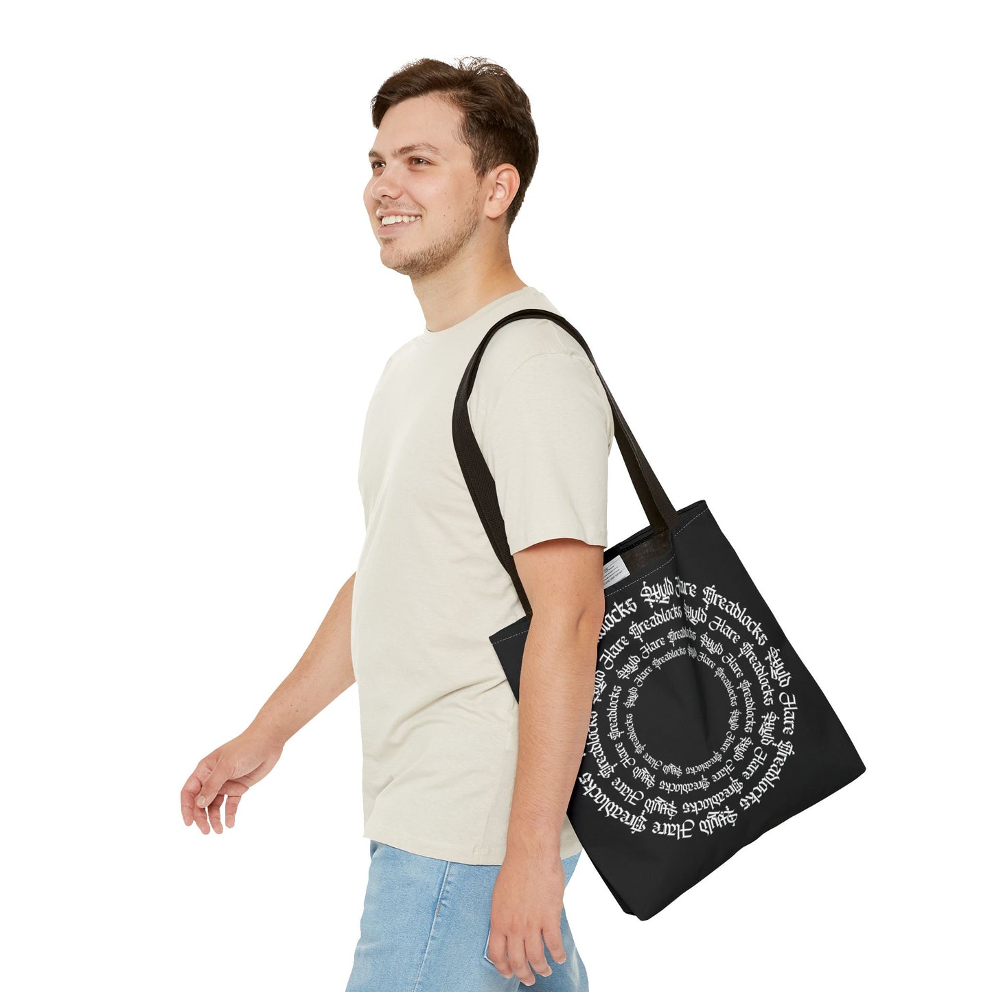 Gothic Circle Tote Bag Wyld Hare Dreadlocks, Artwork by Paul Isenberger
