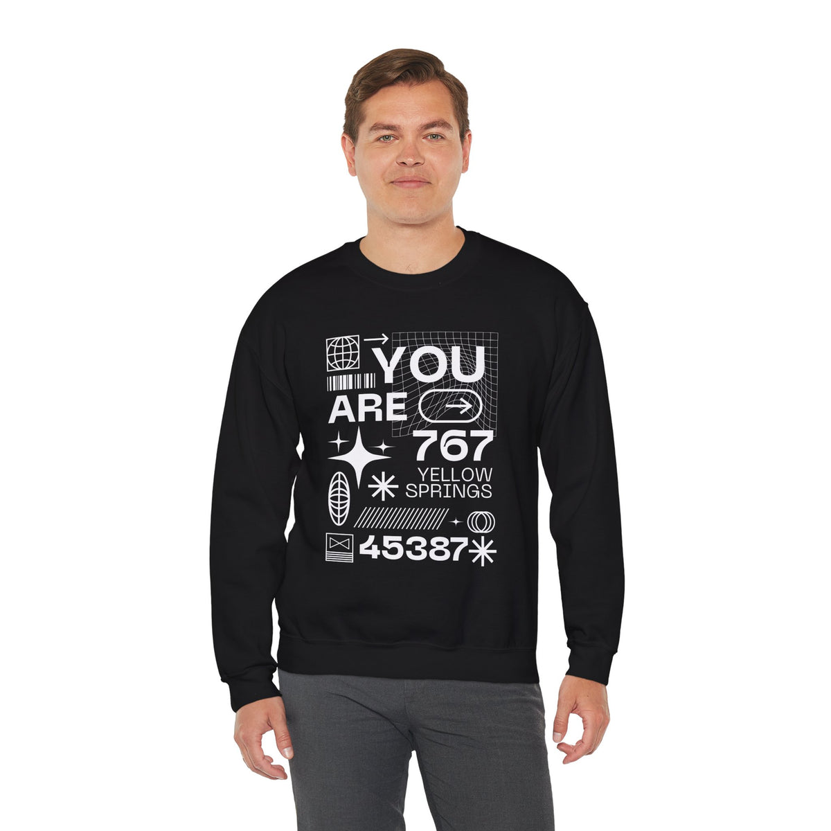 You Are 767 Yellow Springs Crewneck Sweatshirt