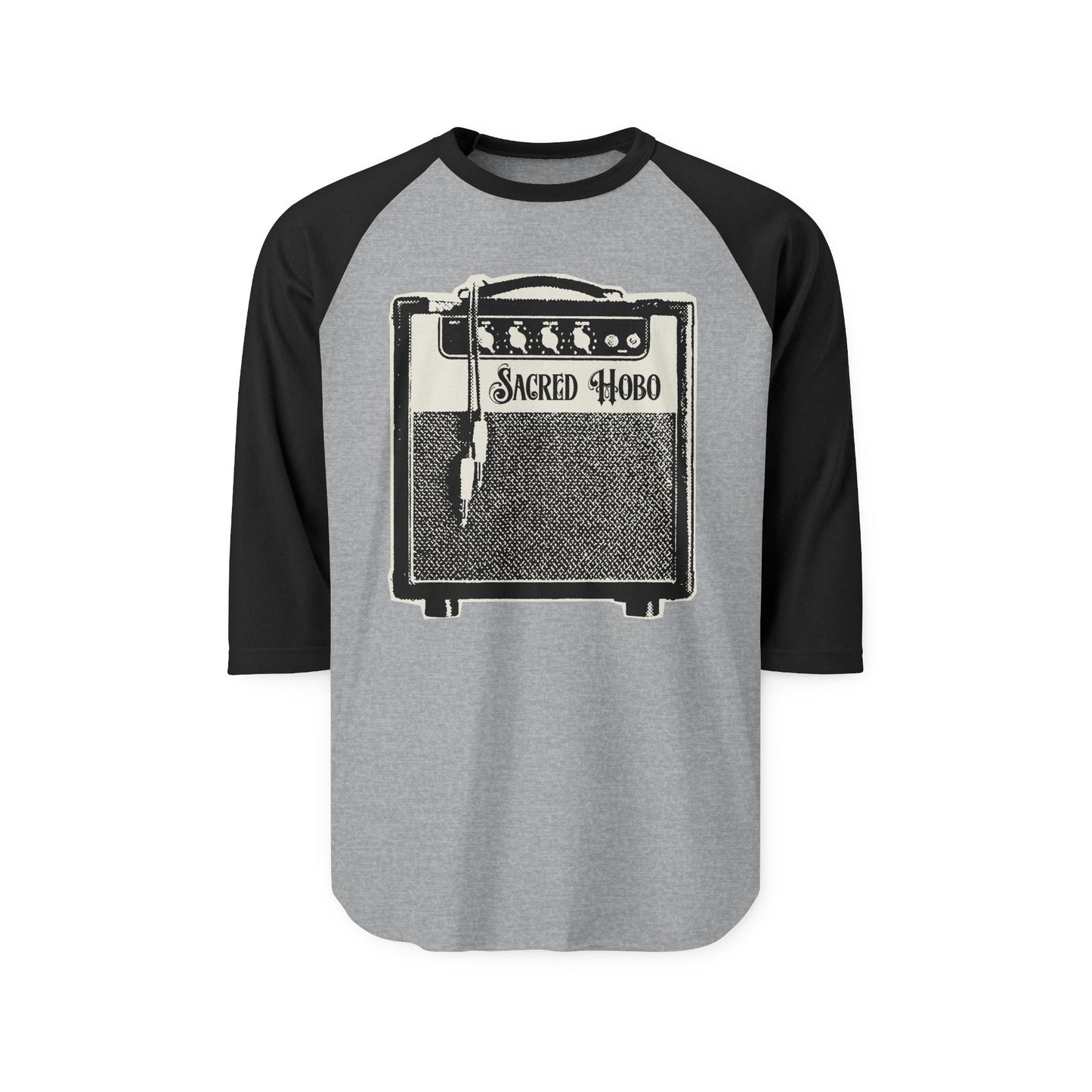 'sacred Hobo' Rock Baseball Tee