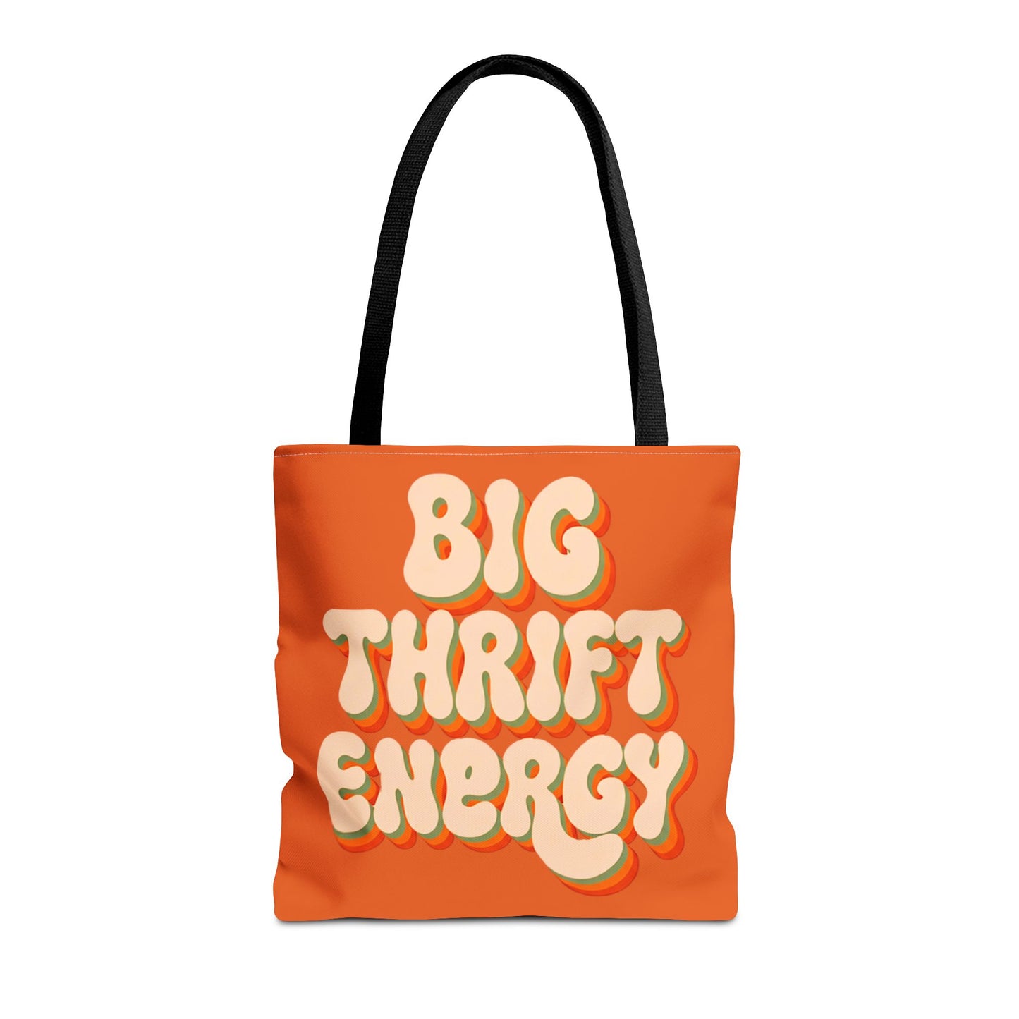 Retro "Big Thrift Energy" Tote Bag - Vintage-Inspired Reusable Shopping Tote