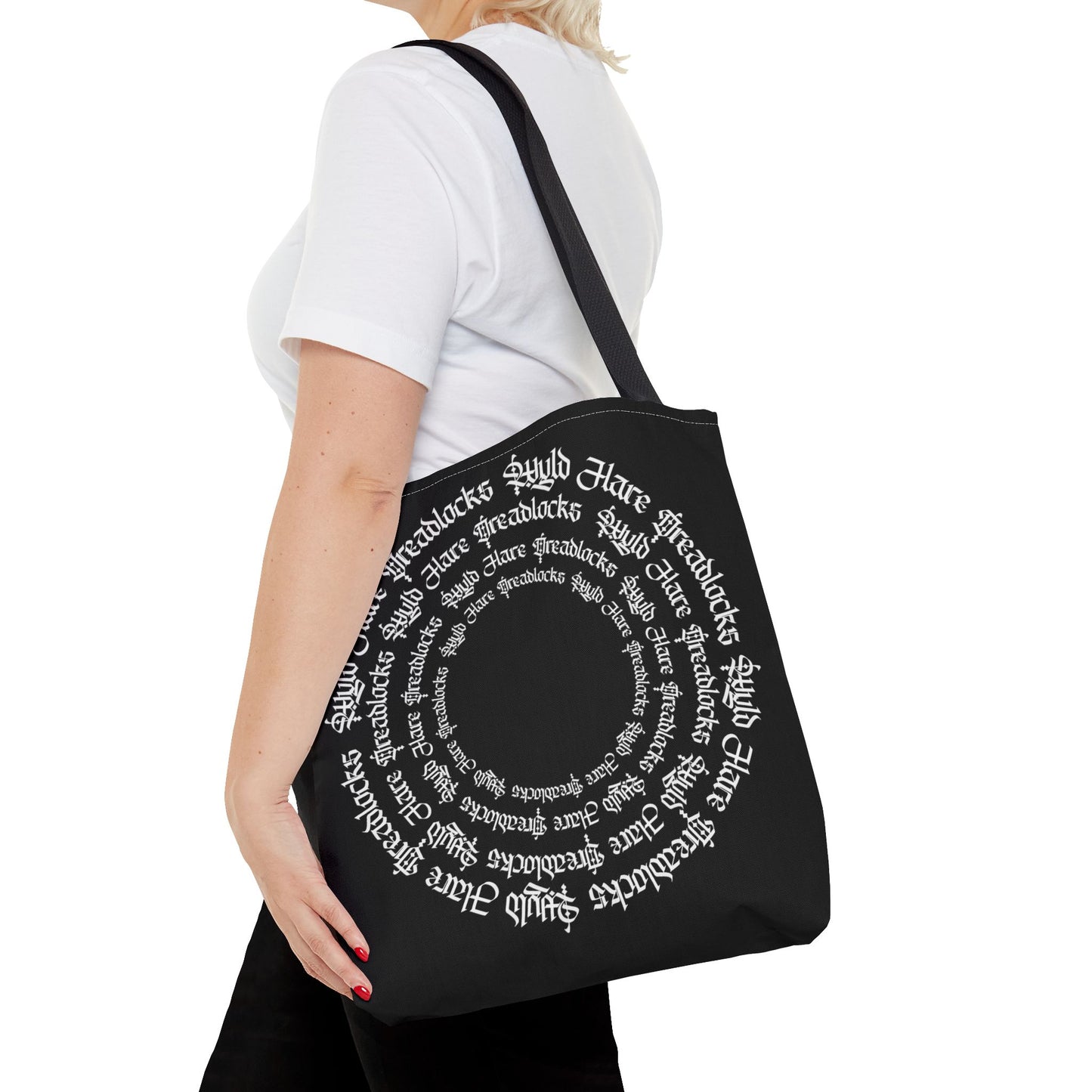 Gothic Circle Tote Bag Wyld Hare Dreadlocks, Artwork by Paul Isenberger
