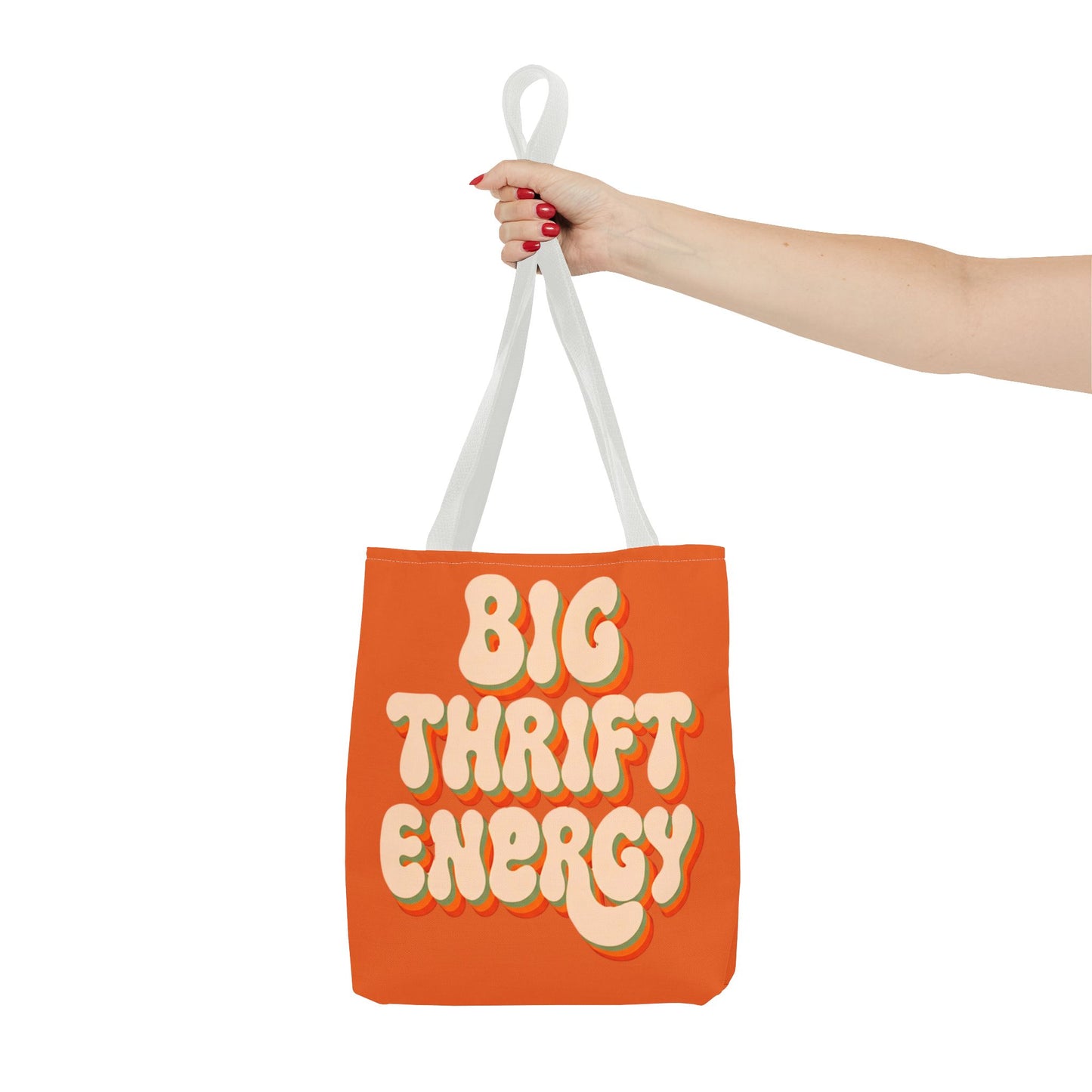 Retro "Big Thrift Energy" Tote Bag - Vintage-Inspired Reusable Shopping Tote