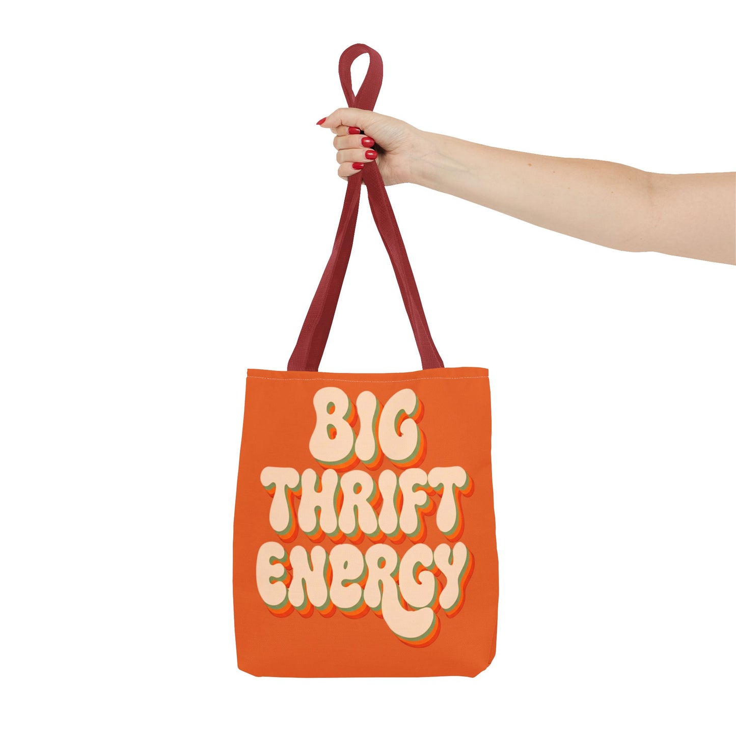 Retro "Big Thrift Energy" Tote Bag - Vintage-Inspired Reusable Shopping Tote