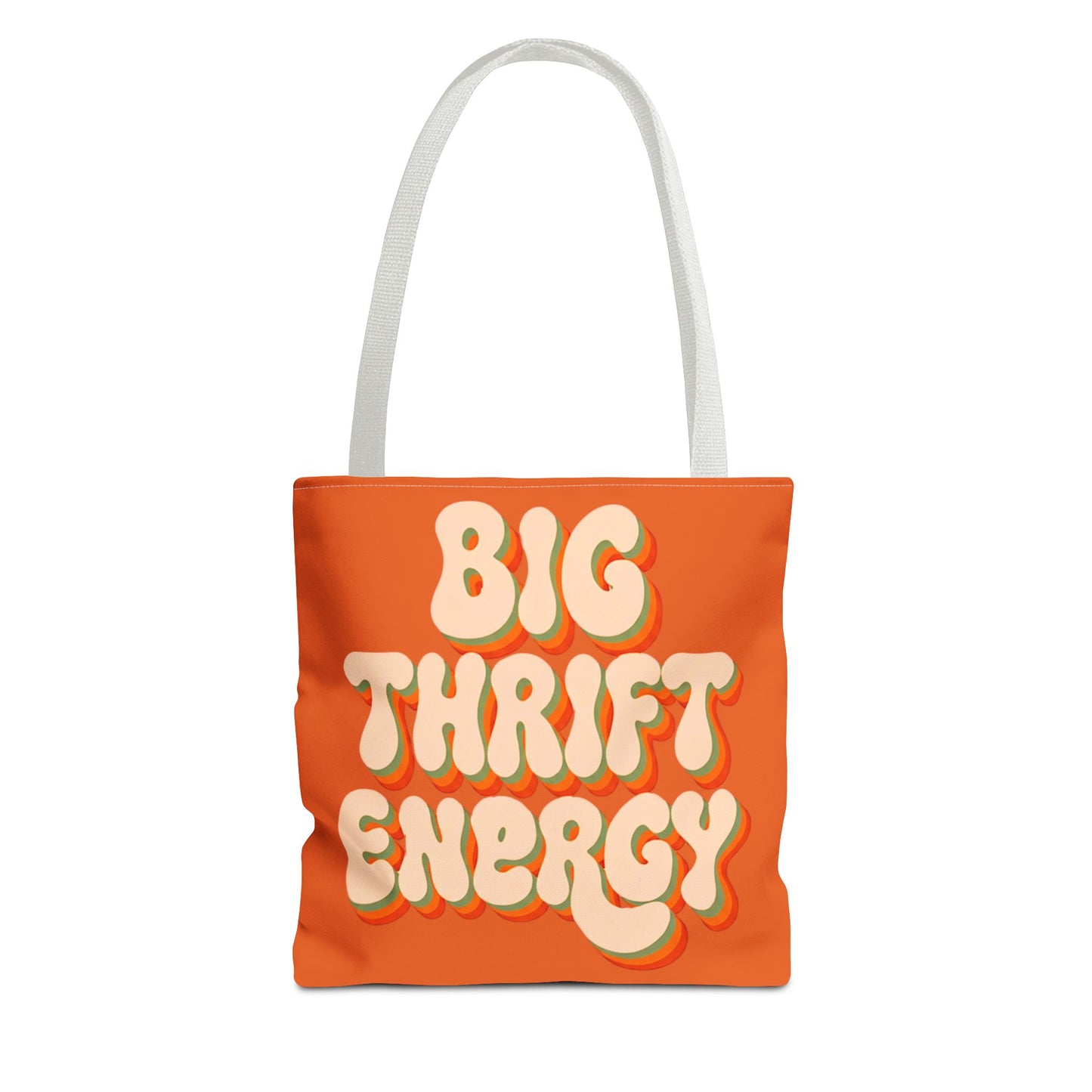 Retro "Big Thrift Energy" Tote Bag - Vintage-Inspired Reusable Shopping Tote