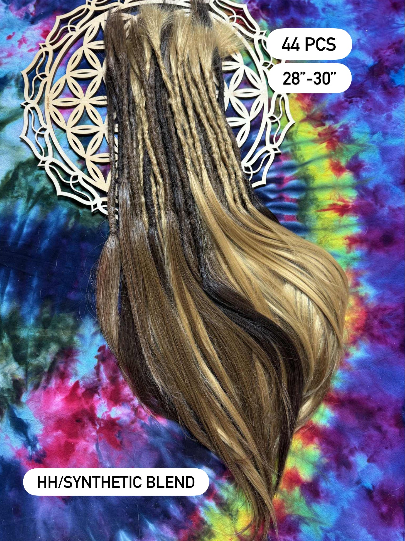 Extensions (44) - human hair/synthetic blend