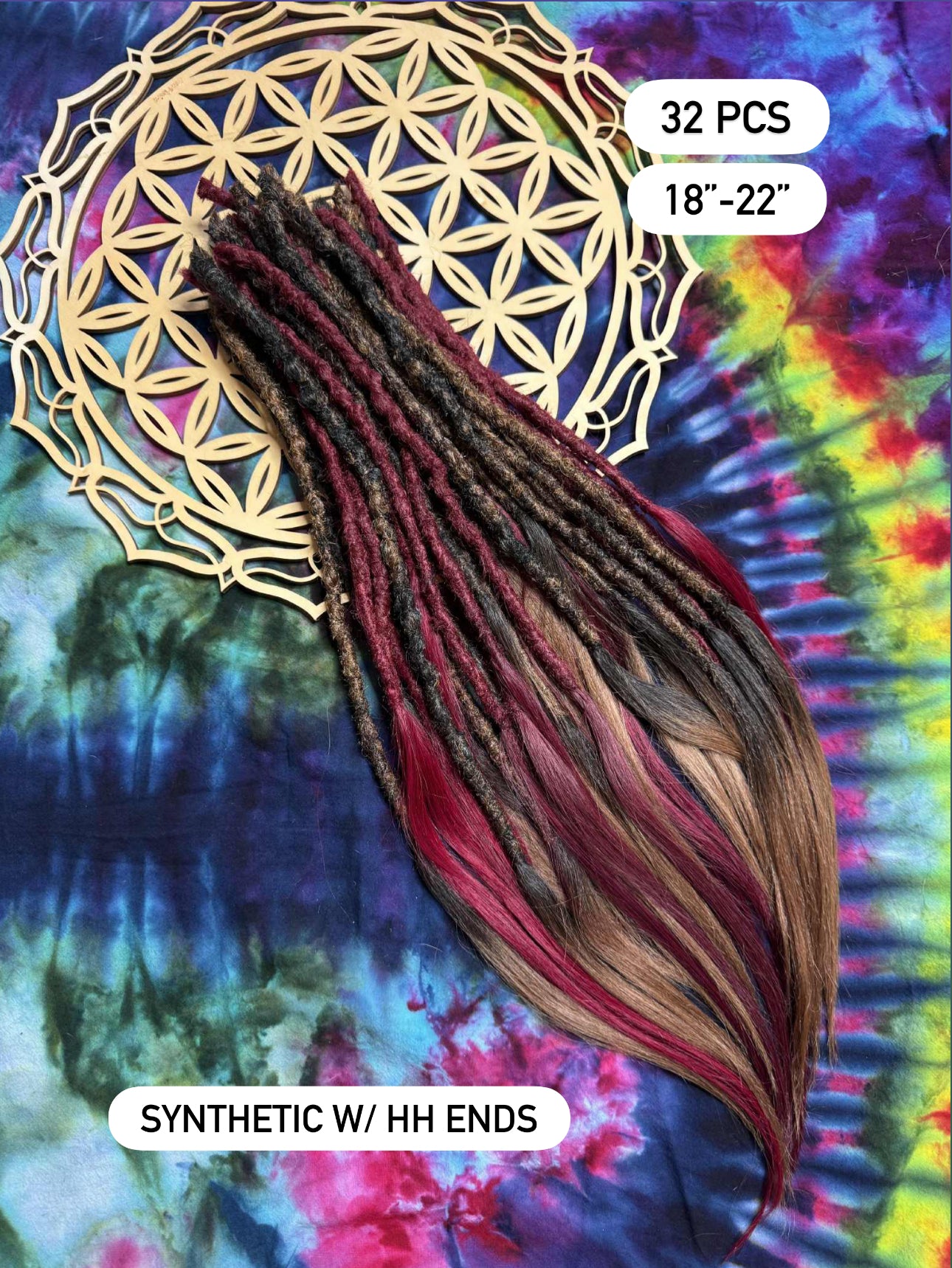 Extensions (32) - synthetic with human hair ends