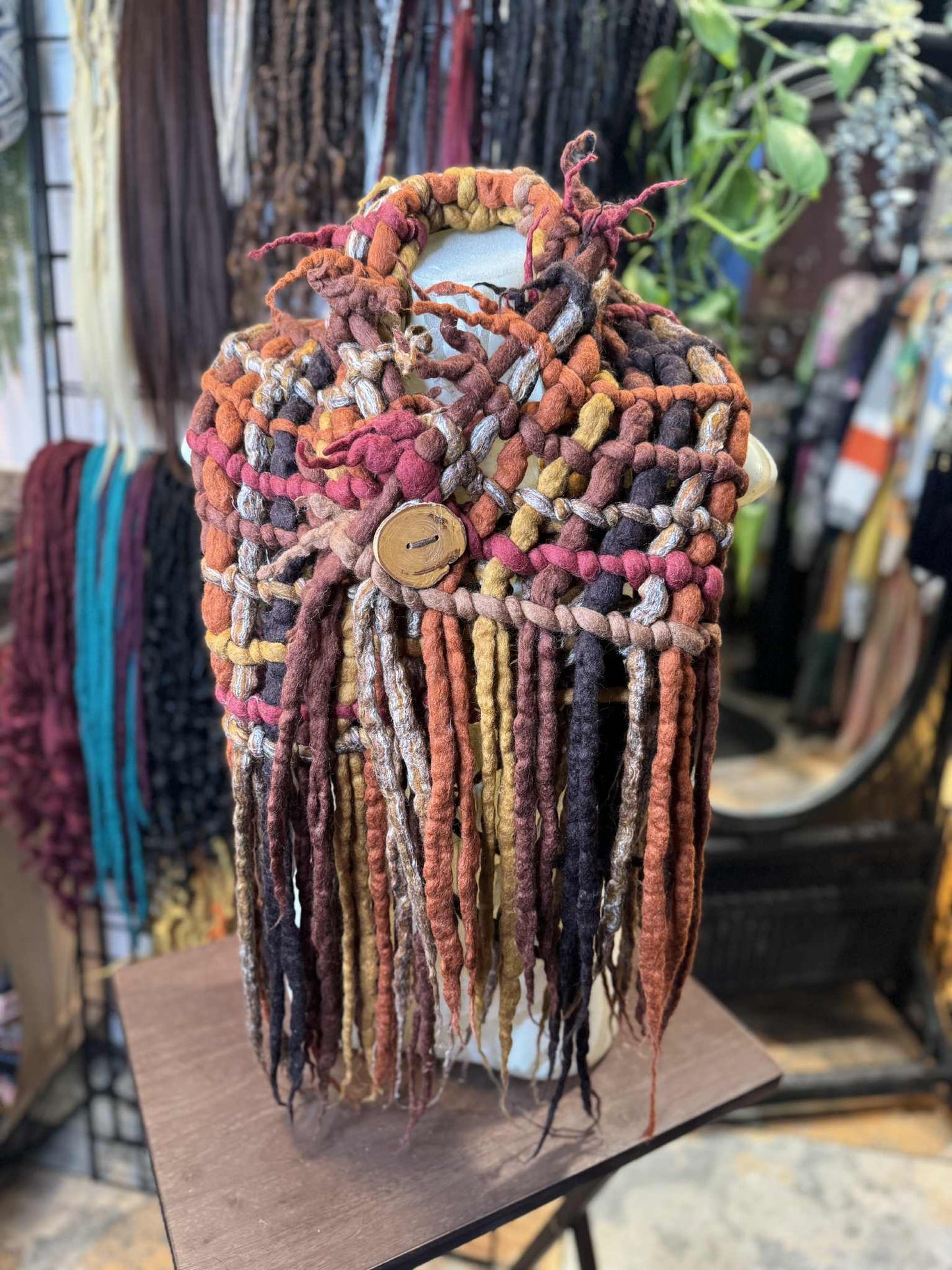 Dreadlock Scarf / Shawl Made by Coco Leeko