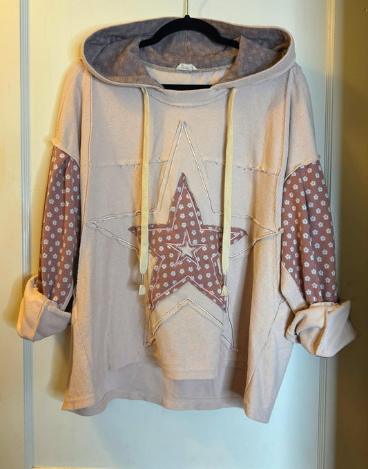 Patchwork Star Hoodie